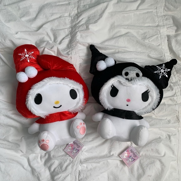 Kuromi & My Melody Winter Big Plush Doll Sanrio